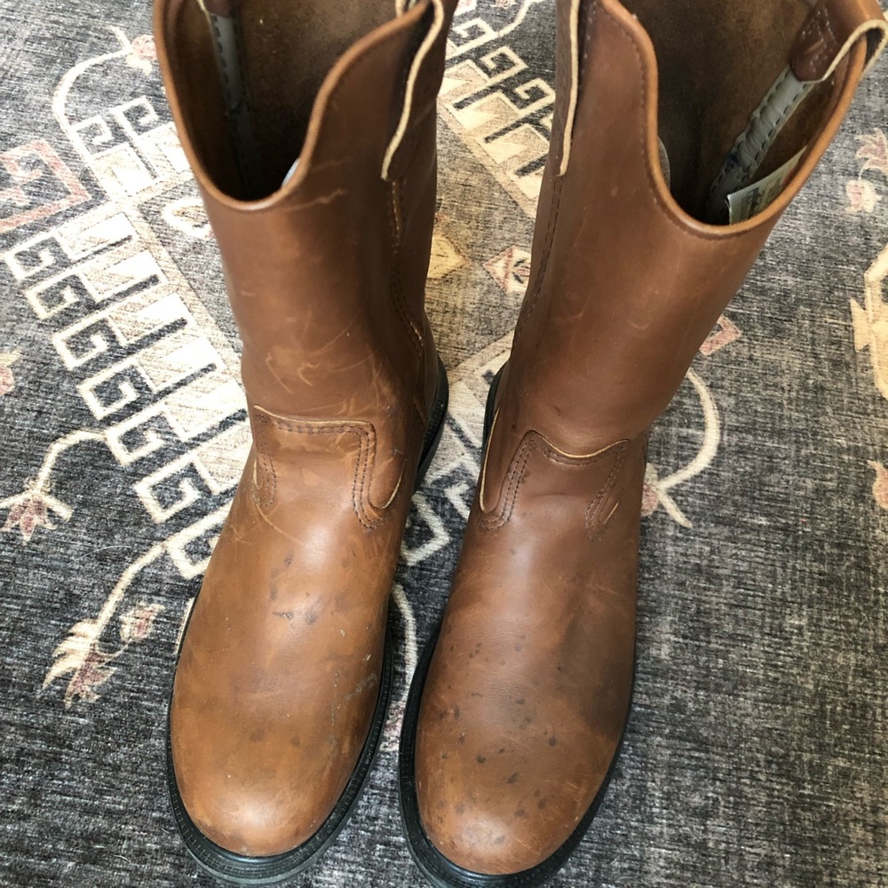 Redwing boots, steel toe